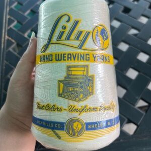 Lily Hand Weaving Yarns - White and Yellow